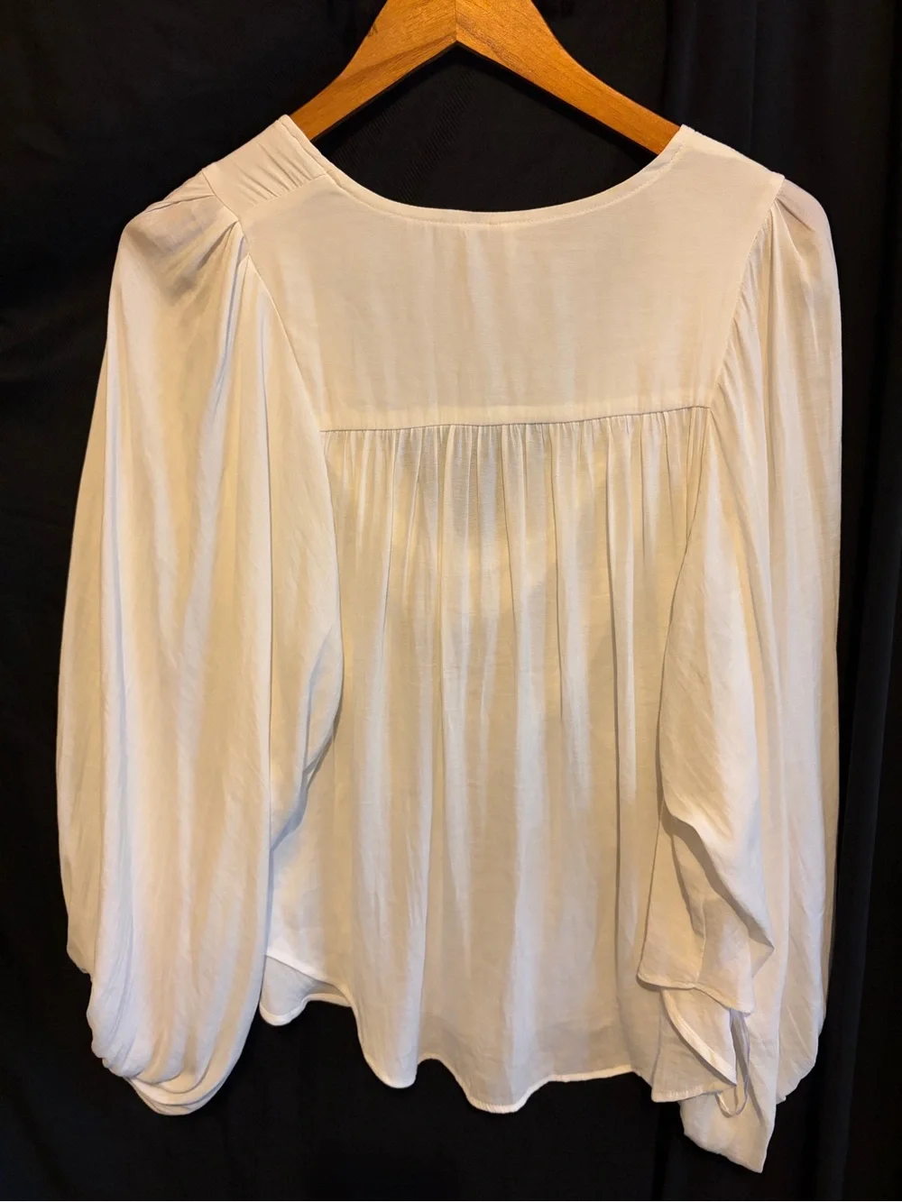 Free People Ivory Cowl Neck Blouse